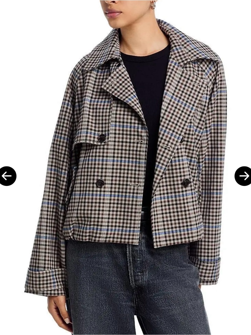 Rails Jett Checked Coat Jacket Size XL - NWT
